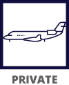Private aviation services icon
