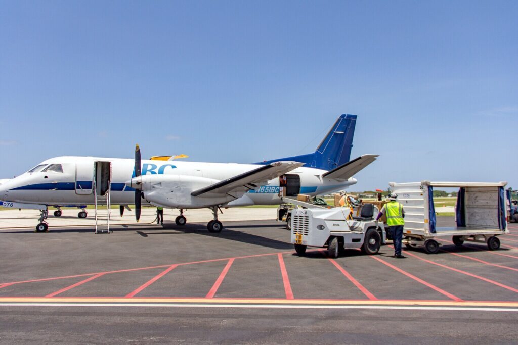 Aircraft baggage handling CDS Grand Cayman