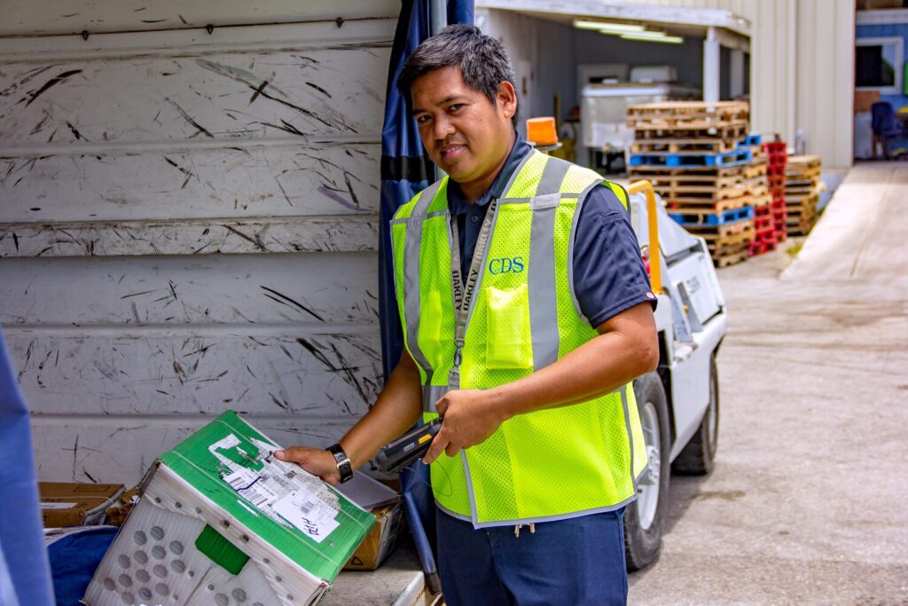 CDS ramp agent servicing aircraft Cayman Islands